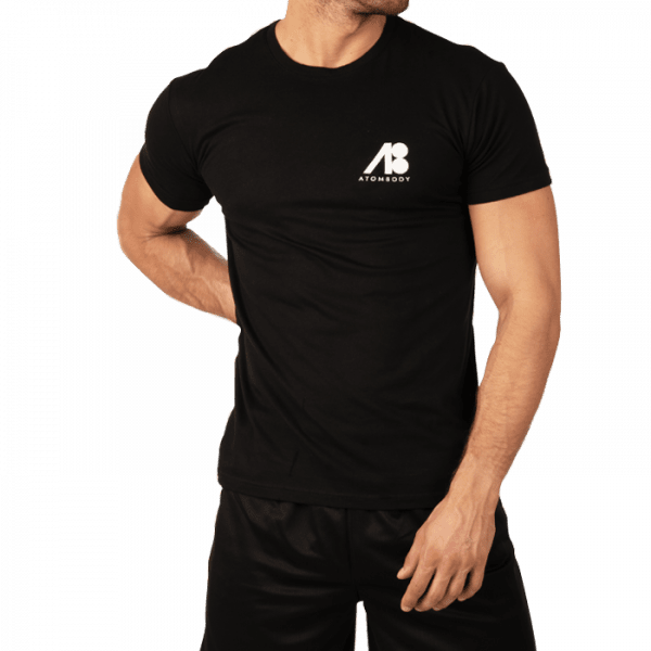 ATOMBODY T-Shirt Basic men black Sportbekleidung