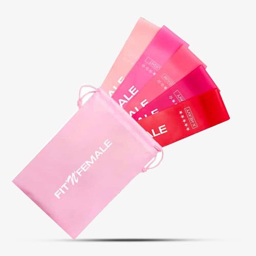 FITNFEMALE Shape-Bands Pink 5er-Set