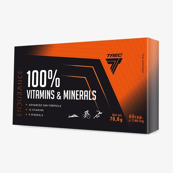 TREC NUTRITION 100% VITAMINS & MINERALS 60 Kapseln (ENDURANCE)