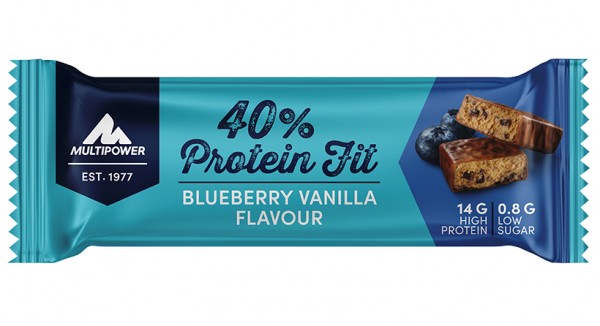 MULTIPOWER 40% Protein Fit Riegelbox 24 Stück 35g Bars und Snacks