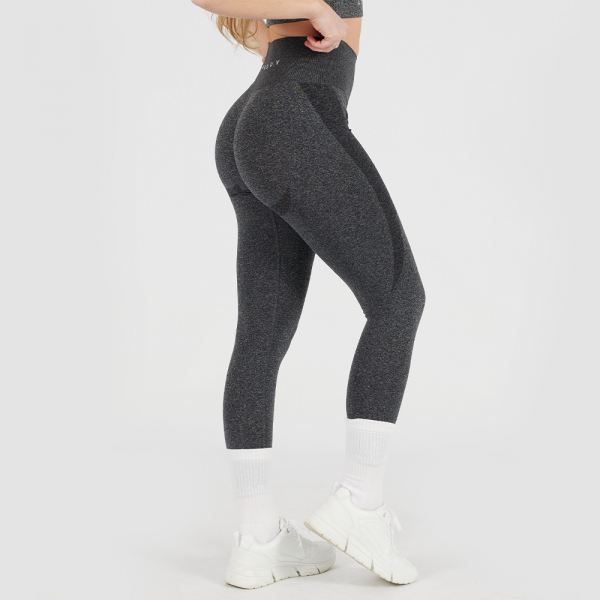 ATOMBODY Seamless Push Up Leggings für Frauen, Grau