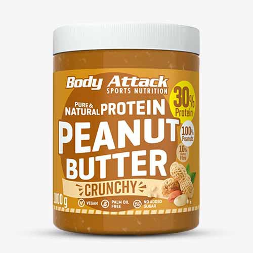 BODY ATTACK Peanut Butter crunchy, 1000g Food