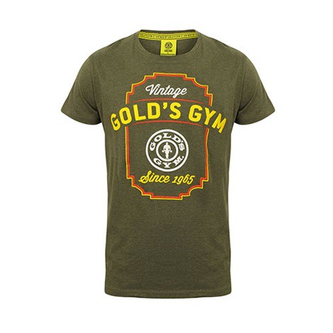 Golds Gym T-Shirt VINTAGE ARMY MARL