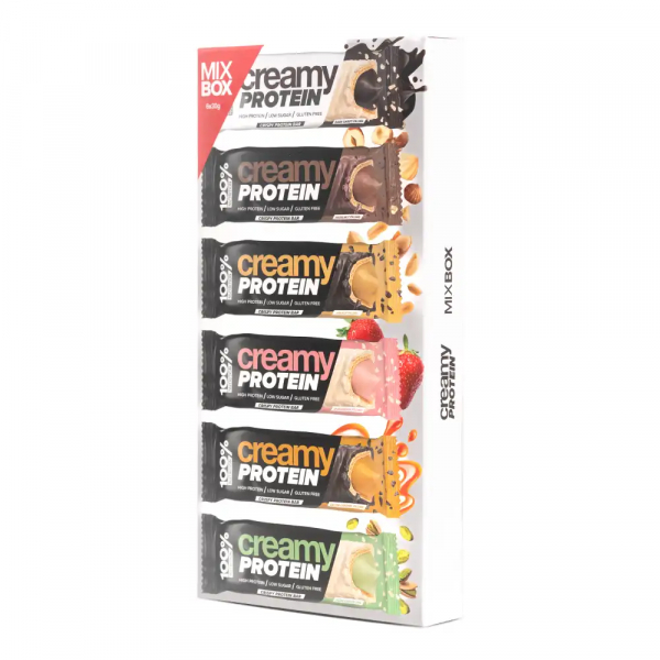 100% NUTRITION CREAMY Protein Bar MixBox