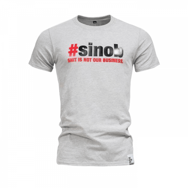 SINOB T-Shirt longer fit Grau Sportbekleidung