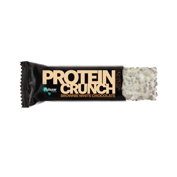 PULSAAR NUTRITION Protein Crunch 12 x 55g - Brownie White Chocolate - MHD 12.09.2022