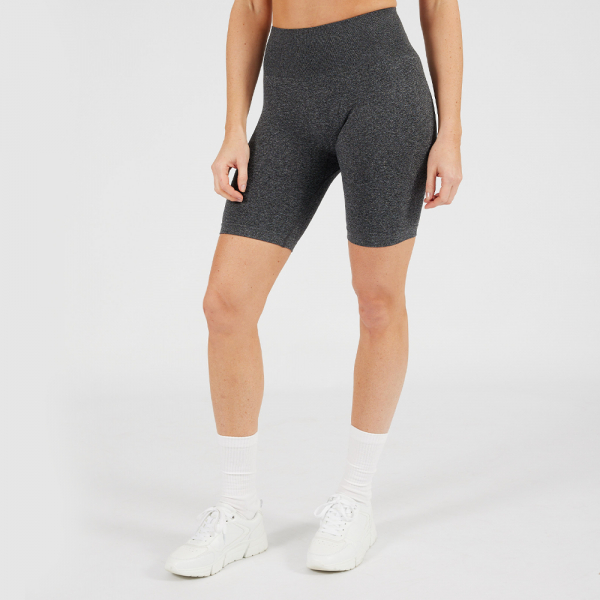 ATOMBODY Seamless Push Up Shorts für Frauen, Grau