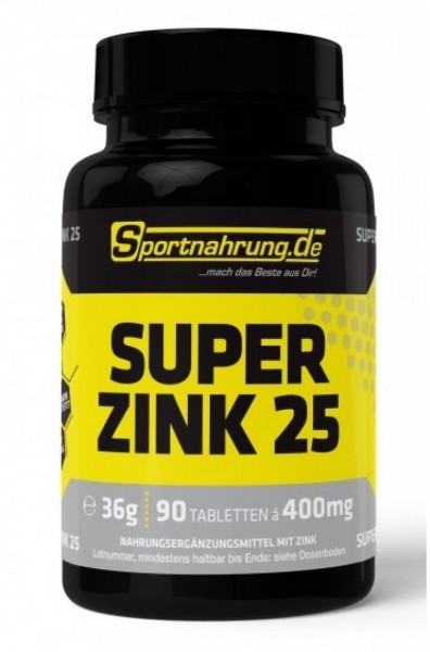 SPORTNAHRUNG.DE Super Zink 25 - 90 Tabletten