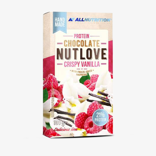 ALLNUTRITION NUTLOVE PROTEIN CHOCOLATE 100g CRISPY VANILLA WITH BISCUITS