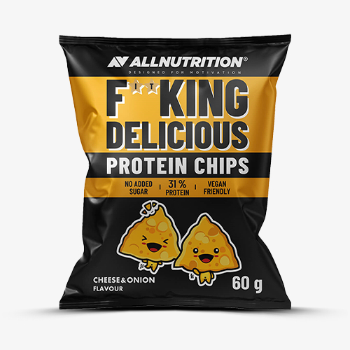 ALLNUTRITION FITKING DELICIOUS PROTEIN CHIPS 10x60g CHEESE & ONION