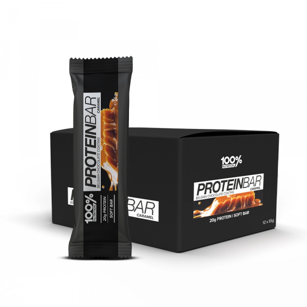 100% NUTRITION Protein Bar 12x55g