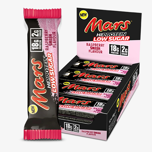 MARS PROTEIN Mars Low Sugar High Protein Bar Raspberry Smash 12x55g