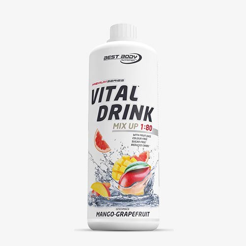 BEST BODY NUTRITION Vital Drink 1000ml - Mango-Grapefruit - MHD 30.06.2022
